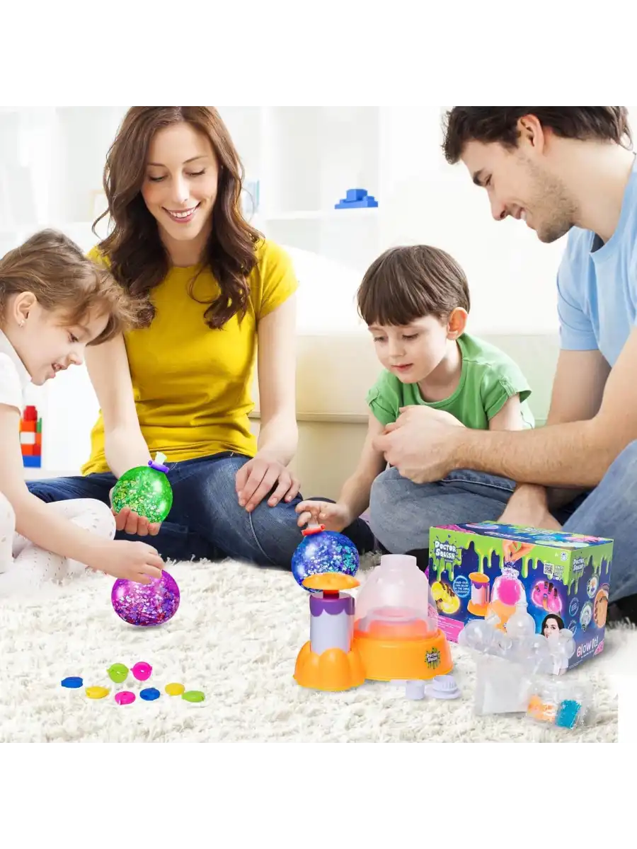Doctor Squish Maker Station Neon, Parlak Simli Sukuşi Yapım Seti - Slime Yapma Seti - Doktor Sukuşi - Sukuşi Yap Oyuncak