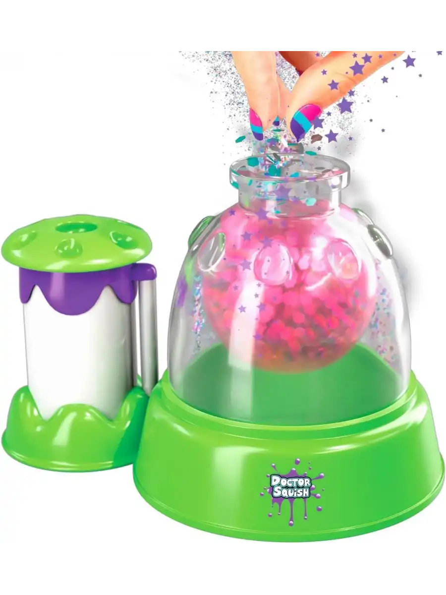 Doctor Squish Maker Station, Parlak Simli Sukuşi Yapım Seti - Slime Yapma Seti - Doktor Sukuşi - Sukuşi Yap Oyuncak