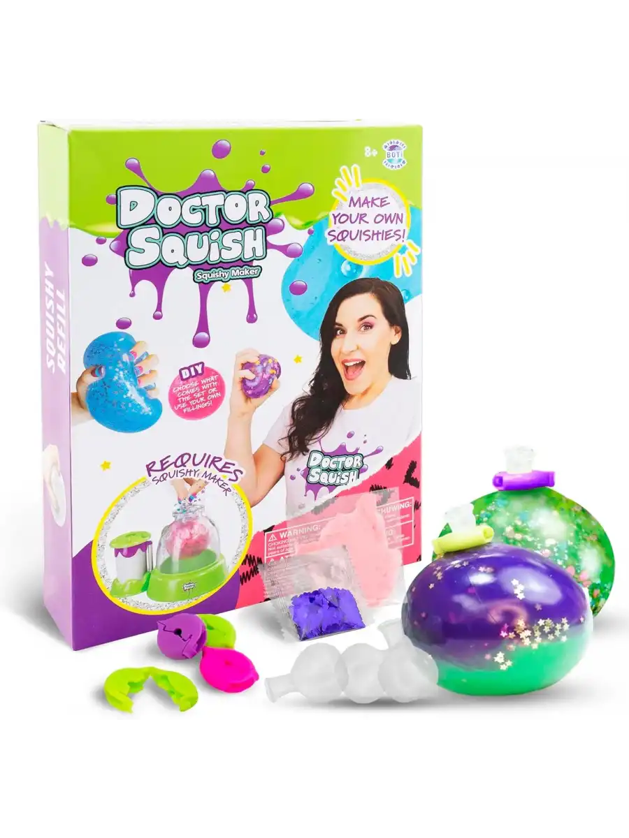 Doctor Squish Pack Refill, Yedek Paket Parlak Simli Sukuşi Yapım Seti - Doktor Sukuşi - Sukuşi Yap Oyuncak