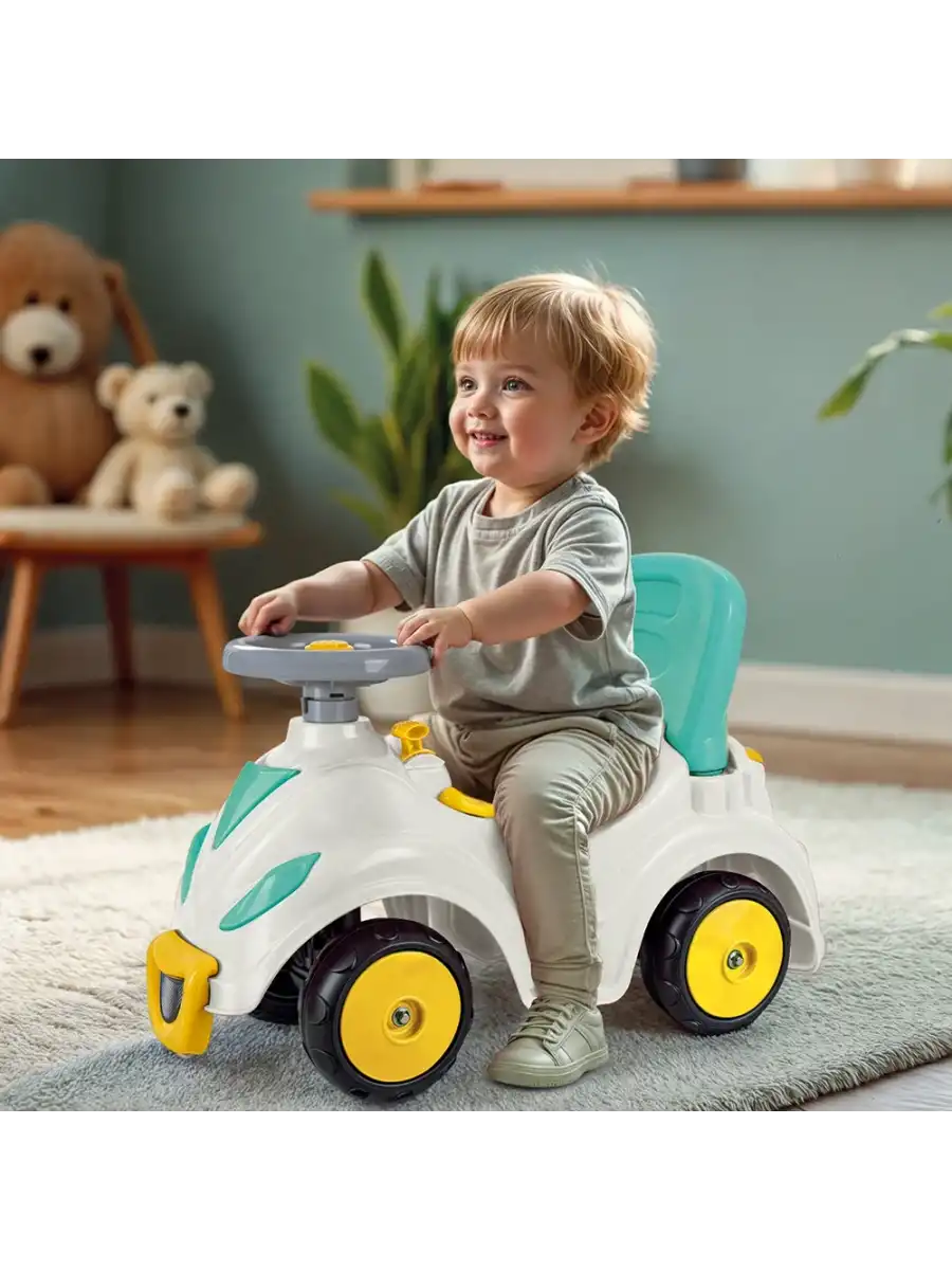 Dolu 2637 Smile Car 2 in 1 – 2si 1 Arada Yürüme Destekli Binilebilir Çocuk Arabası