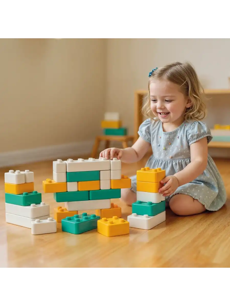 Dolu 2644 Tuğla Blok - 48 Parça Dev Yapı Blokları Lego Oyuncak