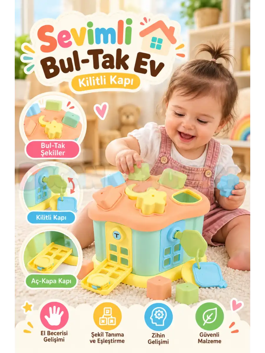 Dolu 5196 Sevimli Bul-Tak Ev - Kilitli Kapı