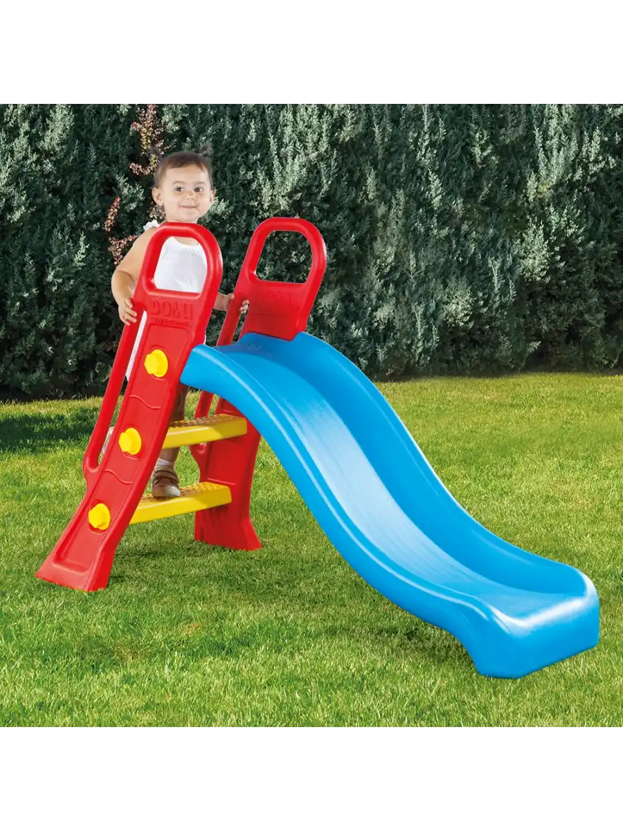 Dolu Medium Kaydırak Kırmızı 3028 - Bahçe Kaydırağı