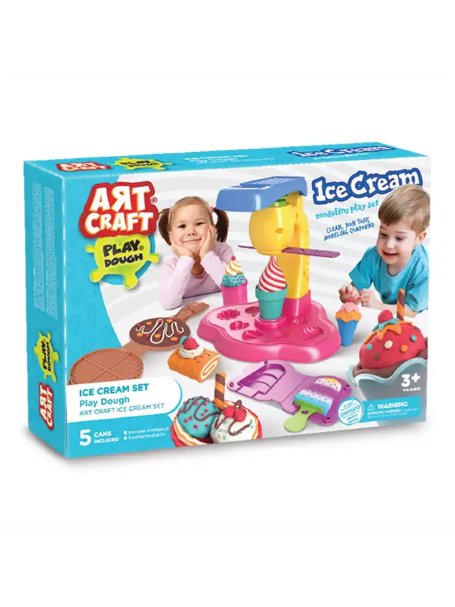 Dondurma Oyun Hamur Seti 280 Gr. - Oyun Hamuru Seti - Hamur Setleri - Waffle Hamur Seti
