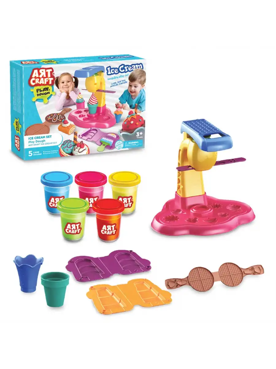 Dondurma Oyun Hamur Seti 280 Gr. - Oyun Hamuru Seti - Hamur Setleri - Waffle Hamur Seti