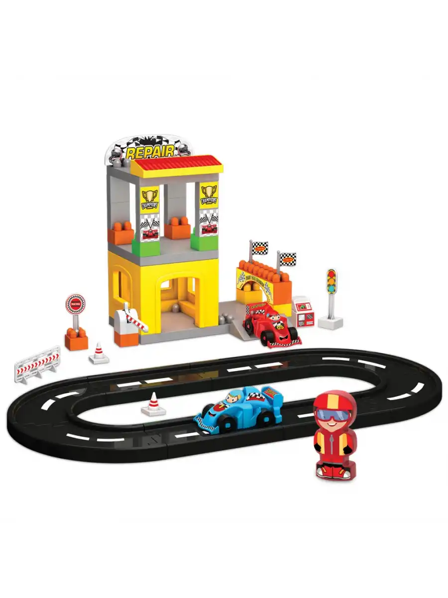 F1 Yol Seti - Lego Oyuncağı - Lego Setleri - Bloklar - Lego Seti - Pist - Yarış Seti