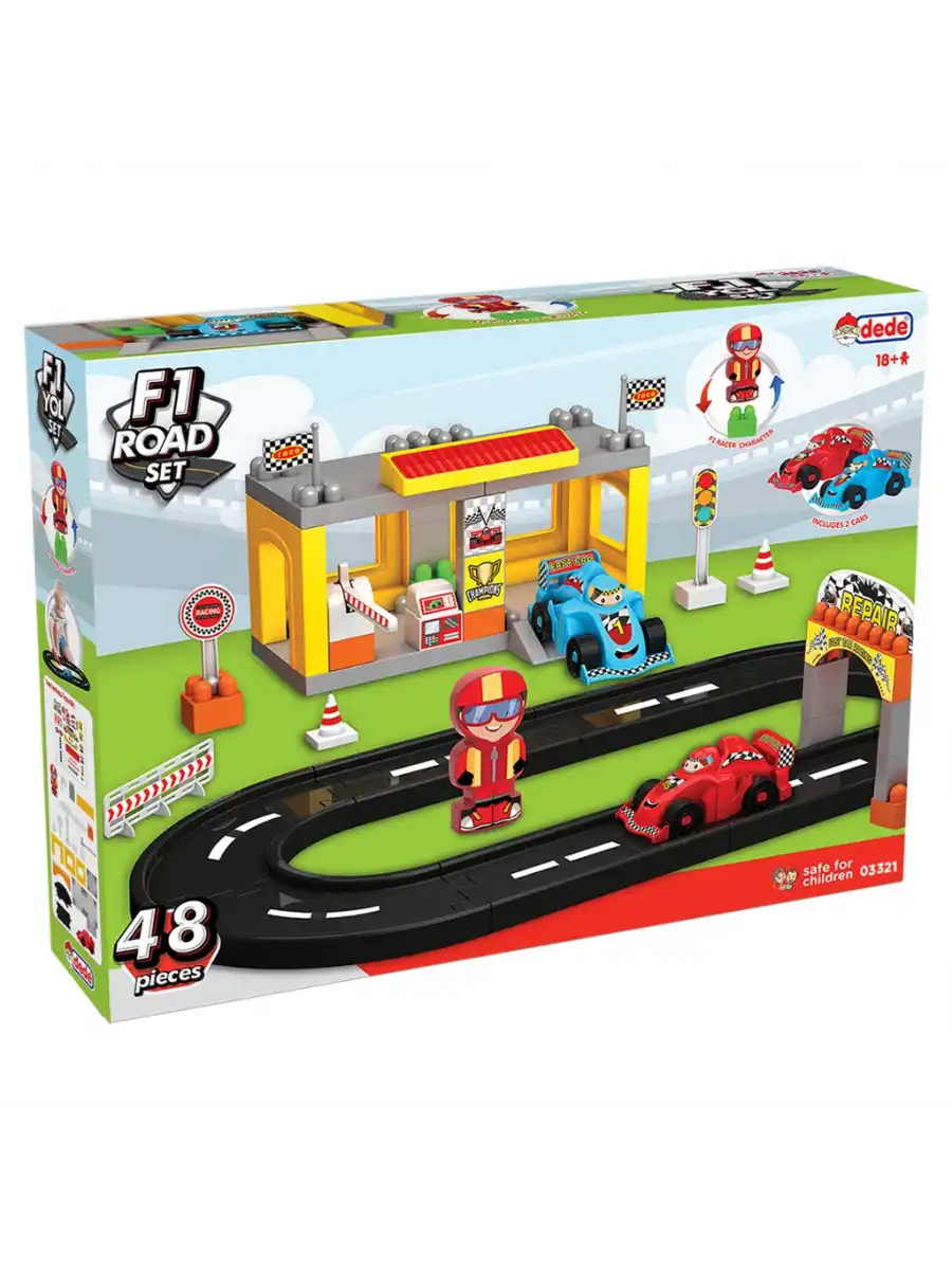 F1 Yol Seti - Lego Oyuncağı - Lego Setleri - Bloklar - Lego Seti - Pist - Yarış Seti