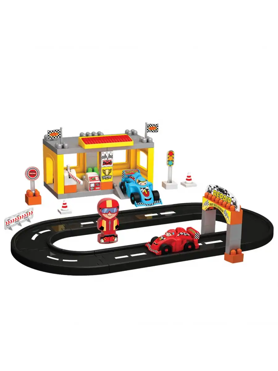 F1 Yol Seti - Lego Oyuncağı - Lego Setleri - Bloklar - Lego Seti - Pist - Yarış Seti