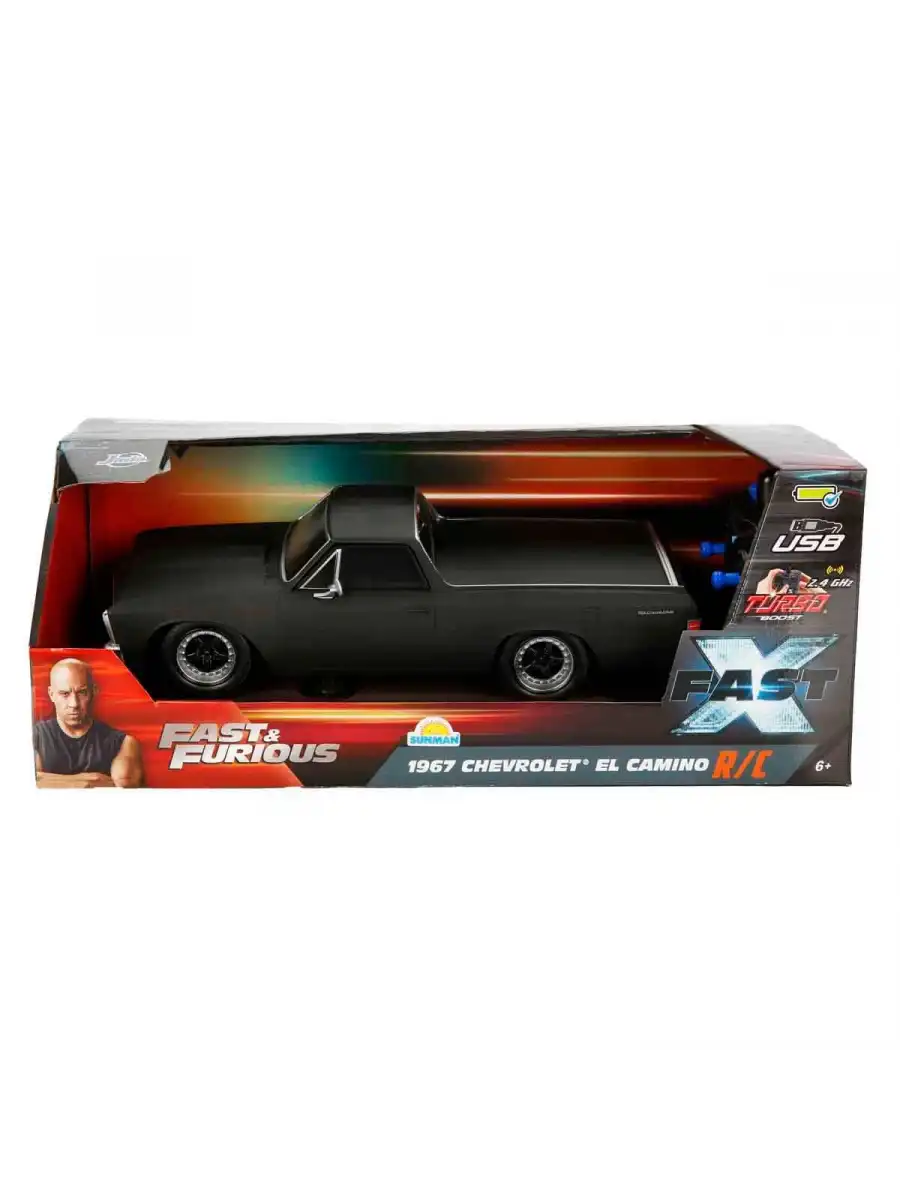 Fast & Furious 1967 Chevrolet El Camino 1:16 USB Şarjlı Uzaktan Kumandalı Araba - Kumandalı Araç - R/C Araba