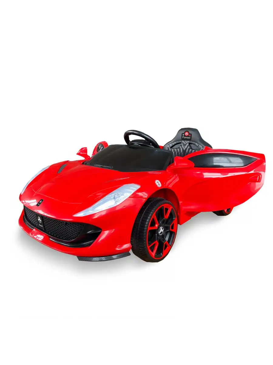 Favori GT Kırmızı Uzaktan Kumandalı 4X2 12 Volt Akülü Araba - RC Ferrari Akülü Araba