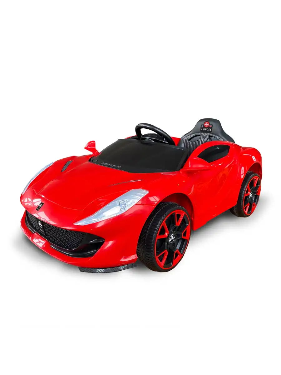 Favori GT Kırmızı Uzaktan Kumandalı 4X2 12 Volt Akülü Araba - RC Ferrari Akülü Araba