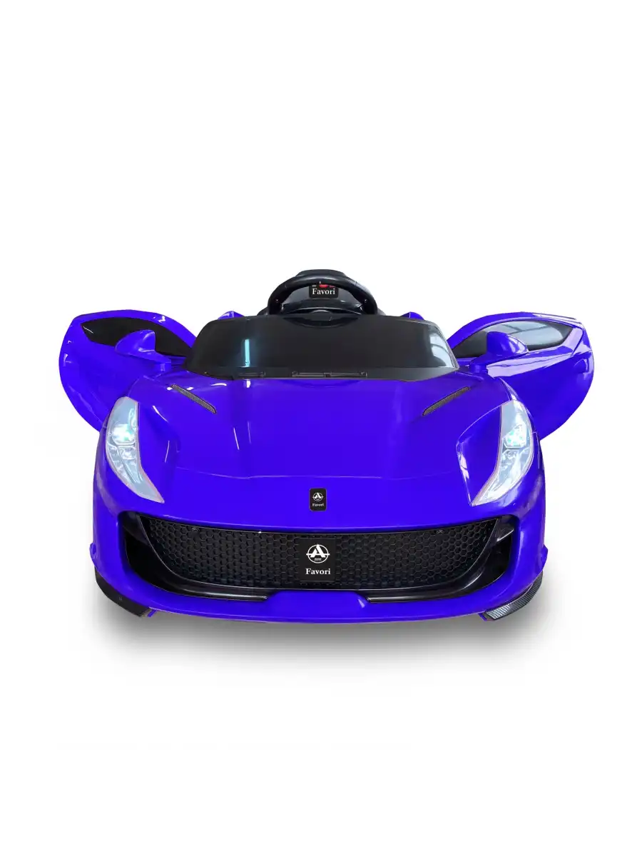 Favori GT Mavi Uzaktan Kumandalı 4X2 12 Volt Akülü Araba - RC Ferrari Akülü Araba
