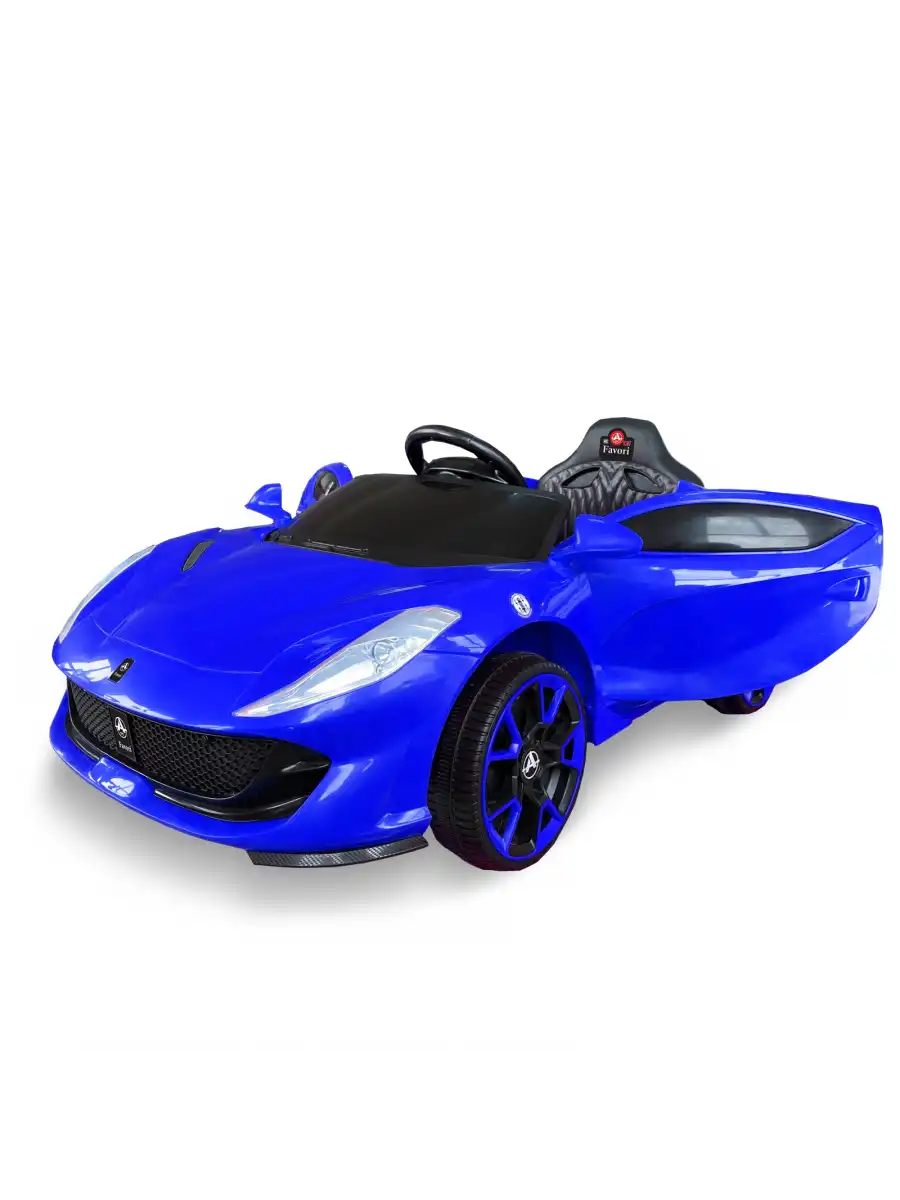 Favori GT Mavi Uzaktan Kumandalı 4X2 12 Volt Akülü Araba - RC Ferrari Akülü Araba
