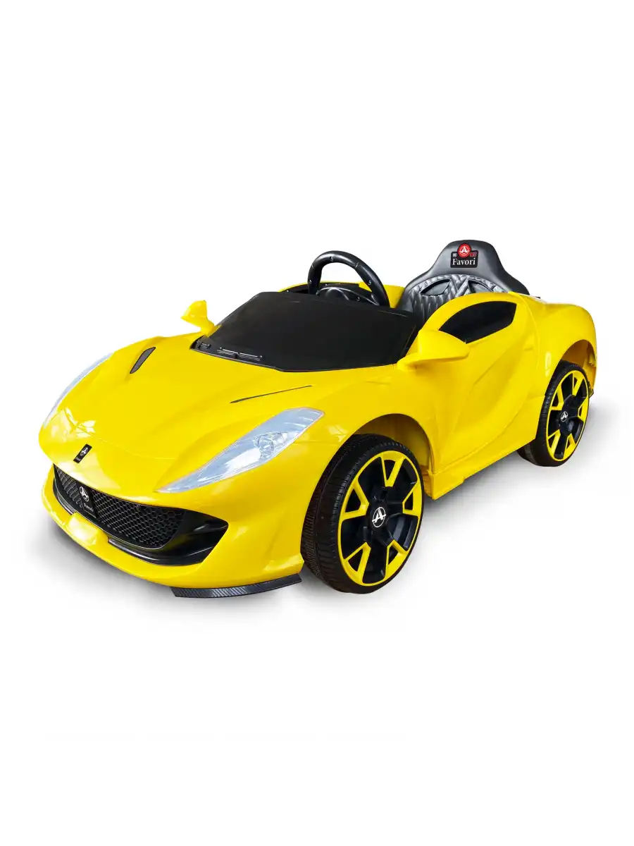 Favori GT Sarı Uzaktan Kumandalı 4X2 12 Volt Akülü Araba - RC Ferrari Akülü Araba