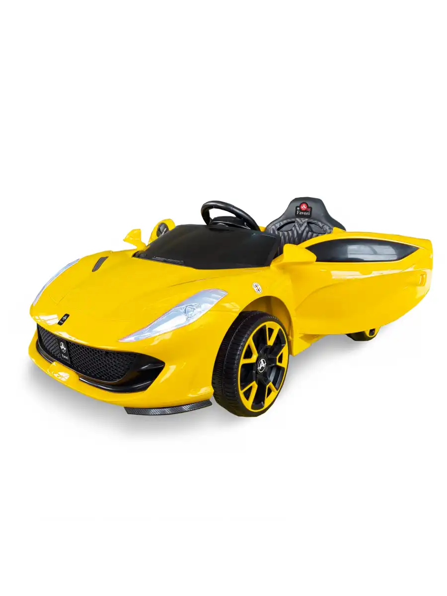 Favori GT Sarı Uzaktan Kumandalı 4X2 12 Volt Akülü Araba - RC Ferrari Akülü Araba