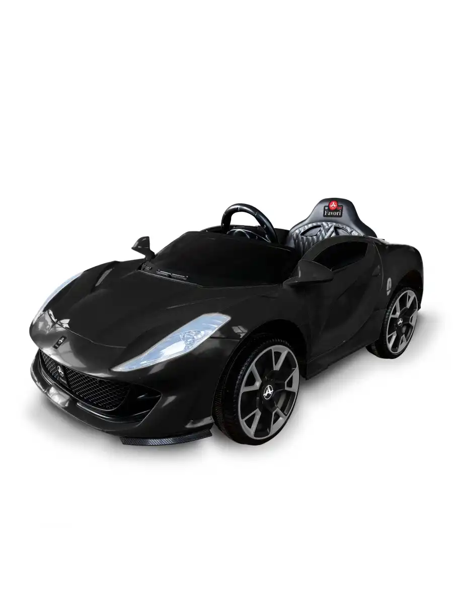 Favori GT Siyah Uzaktan Kumandalı 4X2 12 Volt Akülü Araba - RC Ferrari Akülü Araba