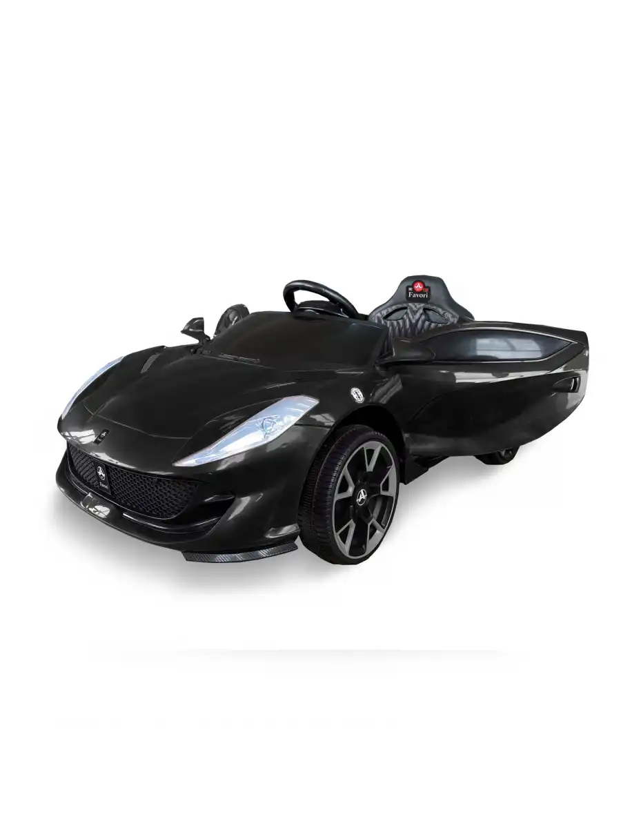 Favori GT Siyah Uzaktan Kumandalı 4X2 12 Volt Akülü Araba - RC Ferrari Akülü Araba