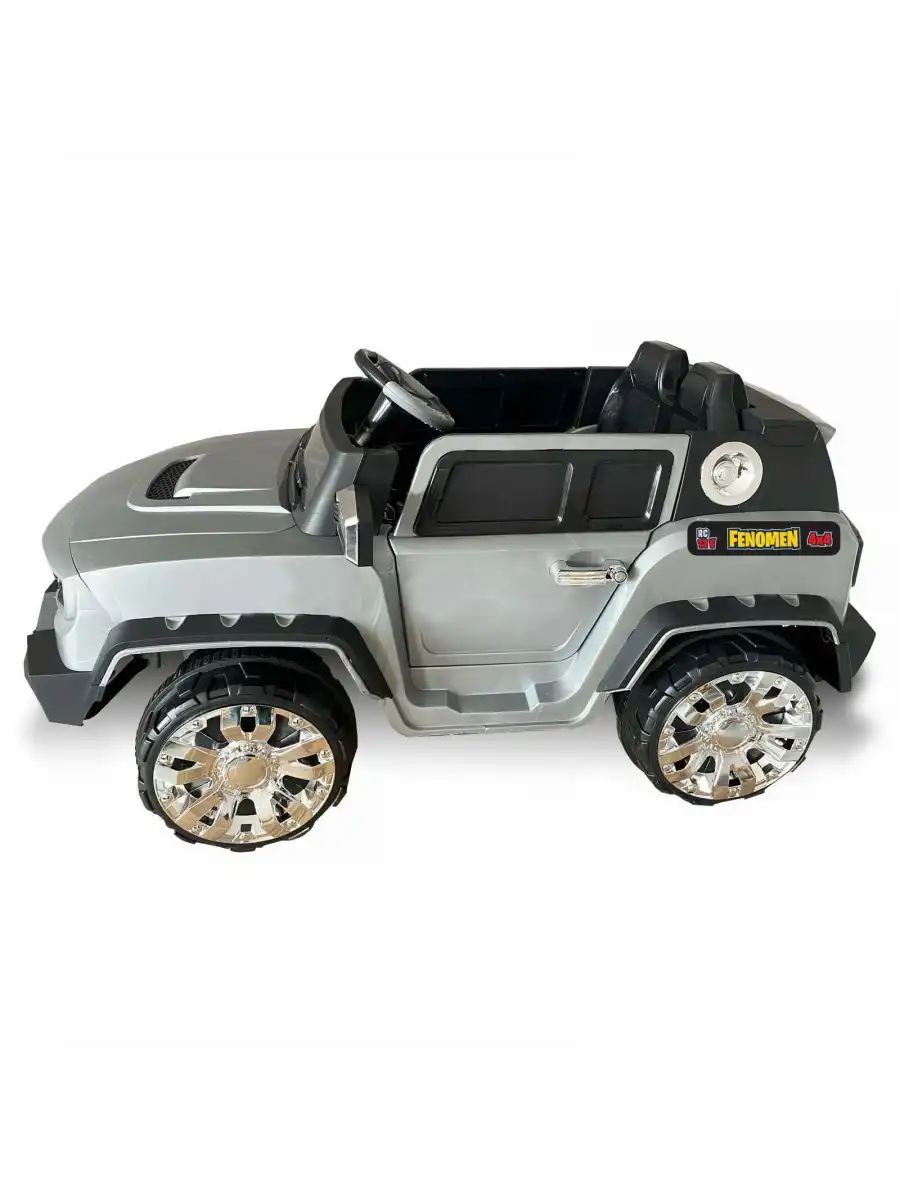 Fenomen Gri Uzaktan Kumandalı 4X4 12 Volt Çift Kişilik Akülü Araba - RC Jeep 4x4 Akülü Araba
