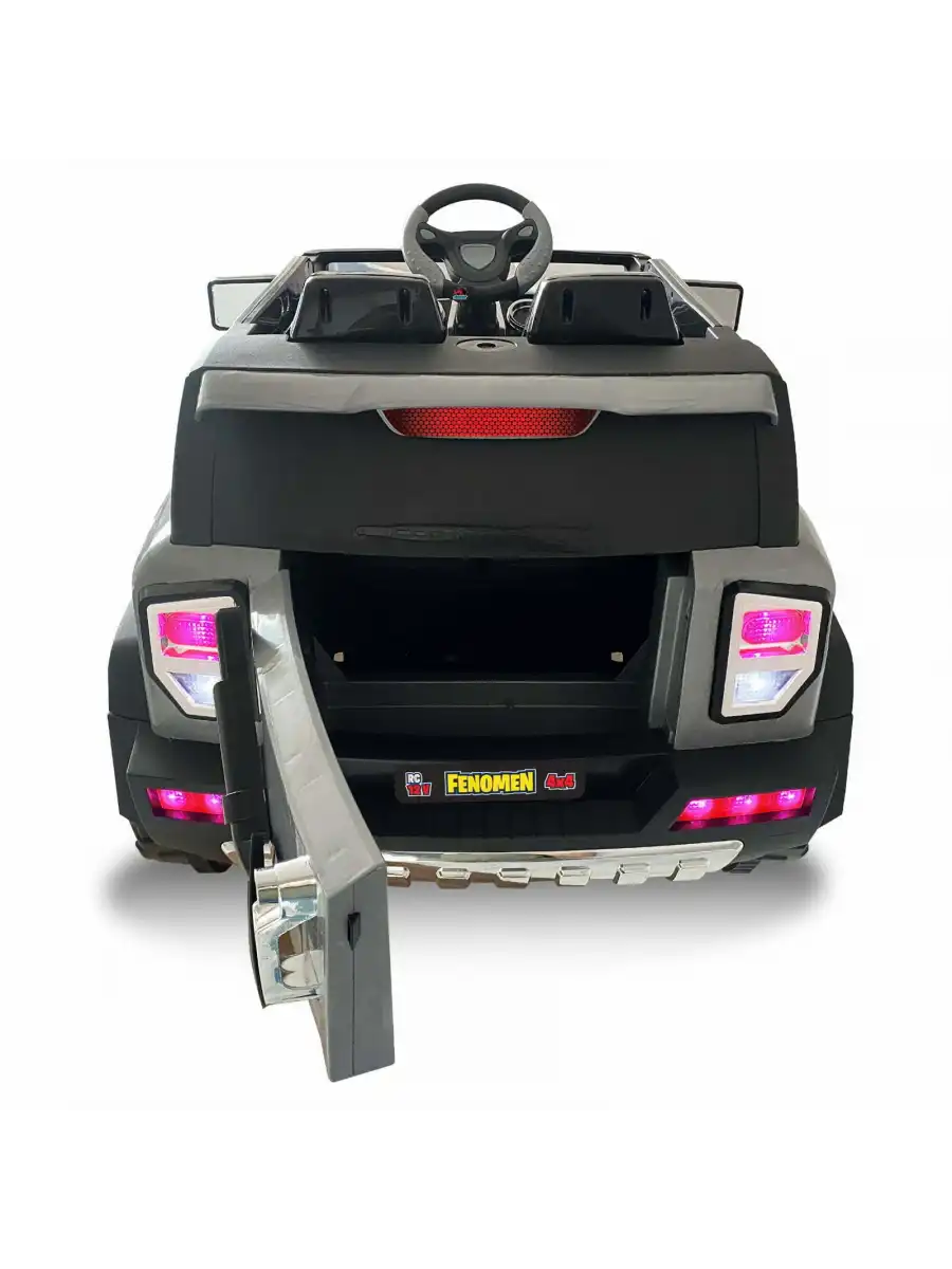 Fenomen Gri Uzaktan Kumandalı 4X4 12 Volt Çift Kişilik Akülü Araba - RC Jeep 4x4 Akülü Araba