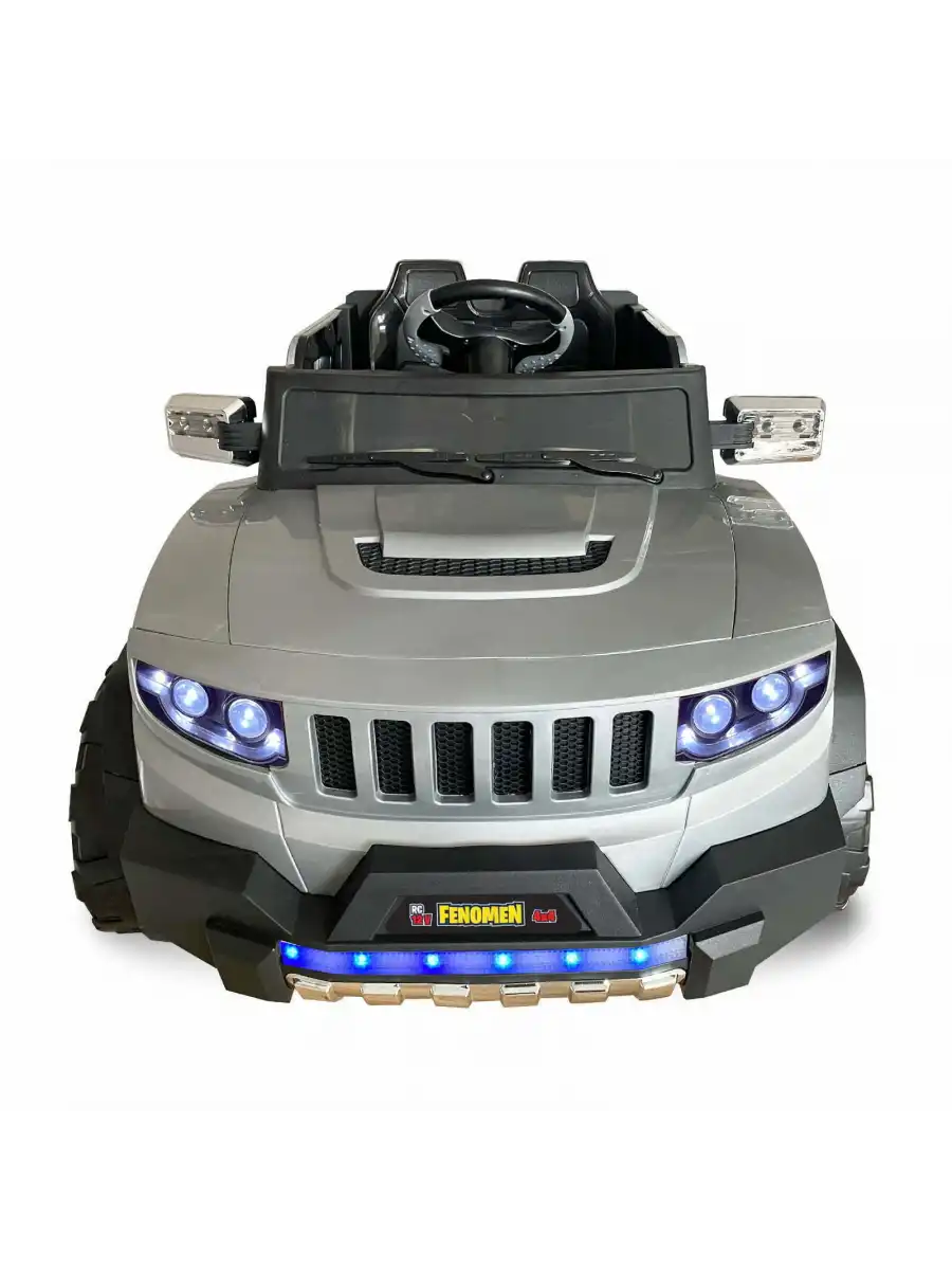 Fenomen Gri Uzaktan Kumandalı 4X4 12 Volt Çift Kişilik Akülü Araba - RC Jeep 4x4 Akülü Araba