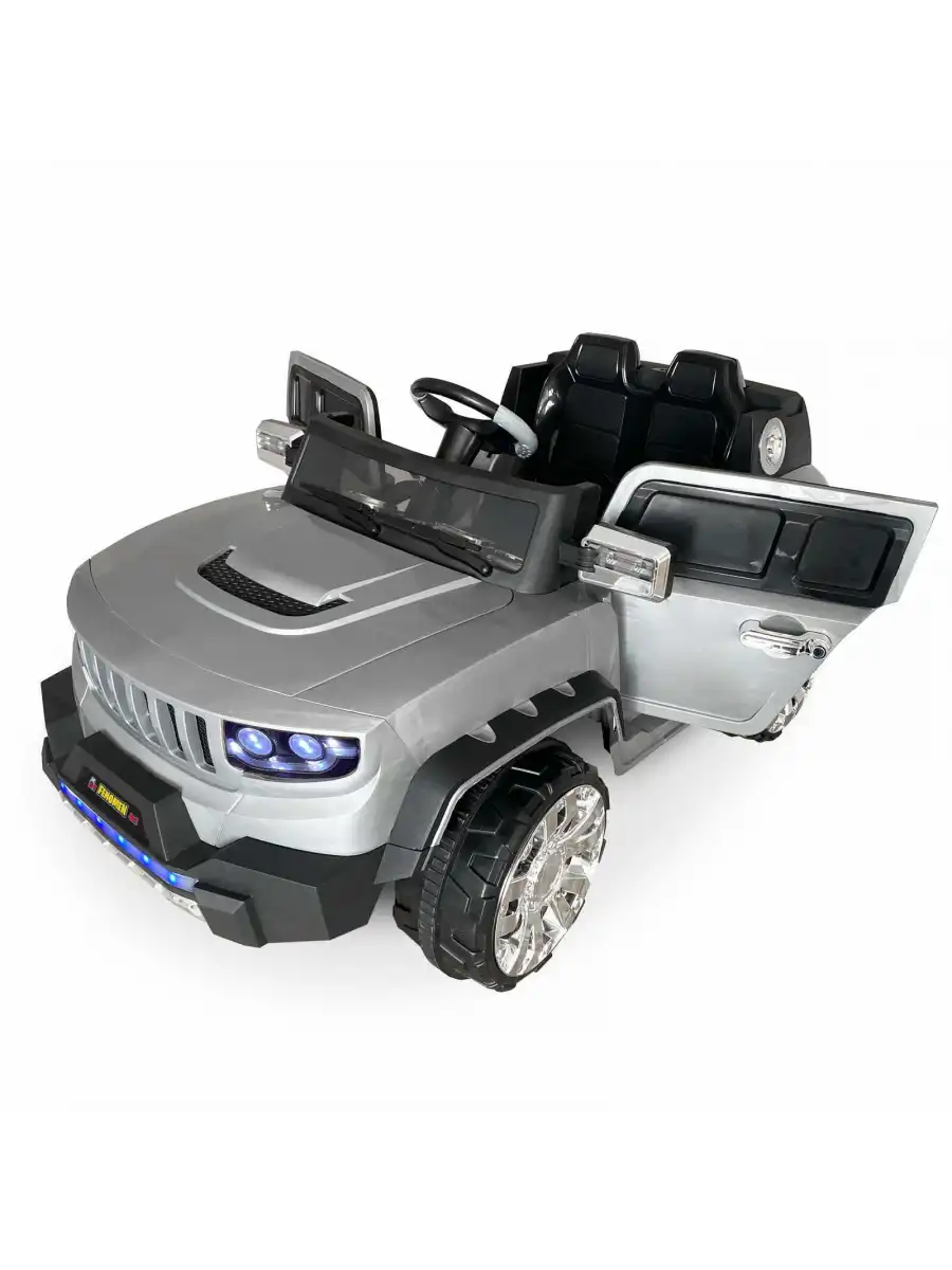 Fenomen Gri Uzaktan Kumandalı 4X4 12 Volt Çift Kişilik Akülü Araba - RC Jeep 4x4 Akülü Araba