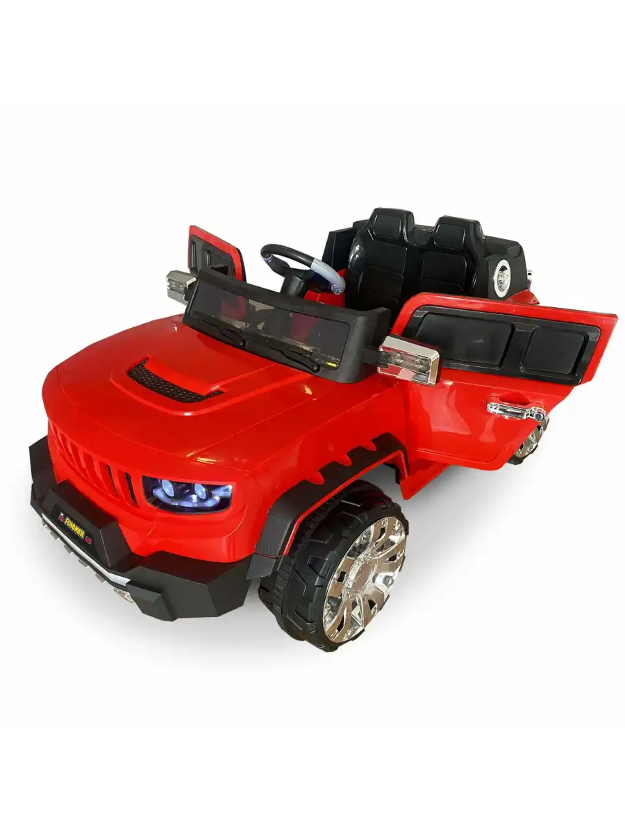 Fenomen Kırmızı Uzaktan Kumandalı 4X4 12 Volt Çift Kişilik Akülü Araba - RC Jeep 4x4 Akülü Araba