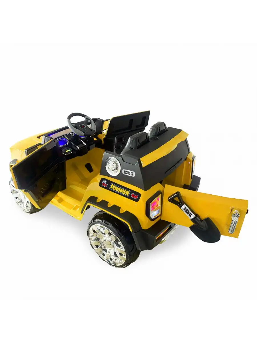 Fenomen Sarı Uzaktan Kumandalı 4X4 12 Volt Çift Kişilik Akülü Araba - RC Jeep 4x4 Akülü Araba