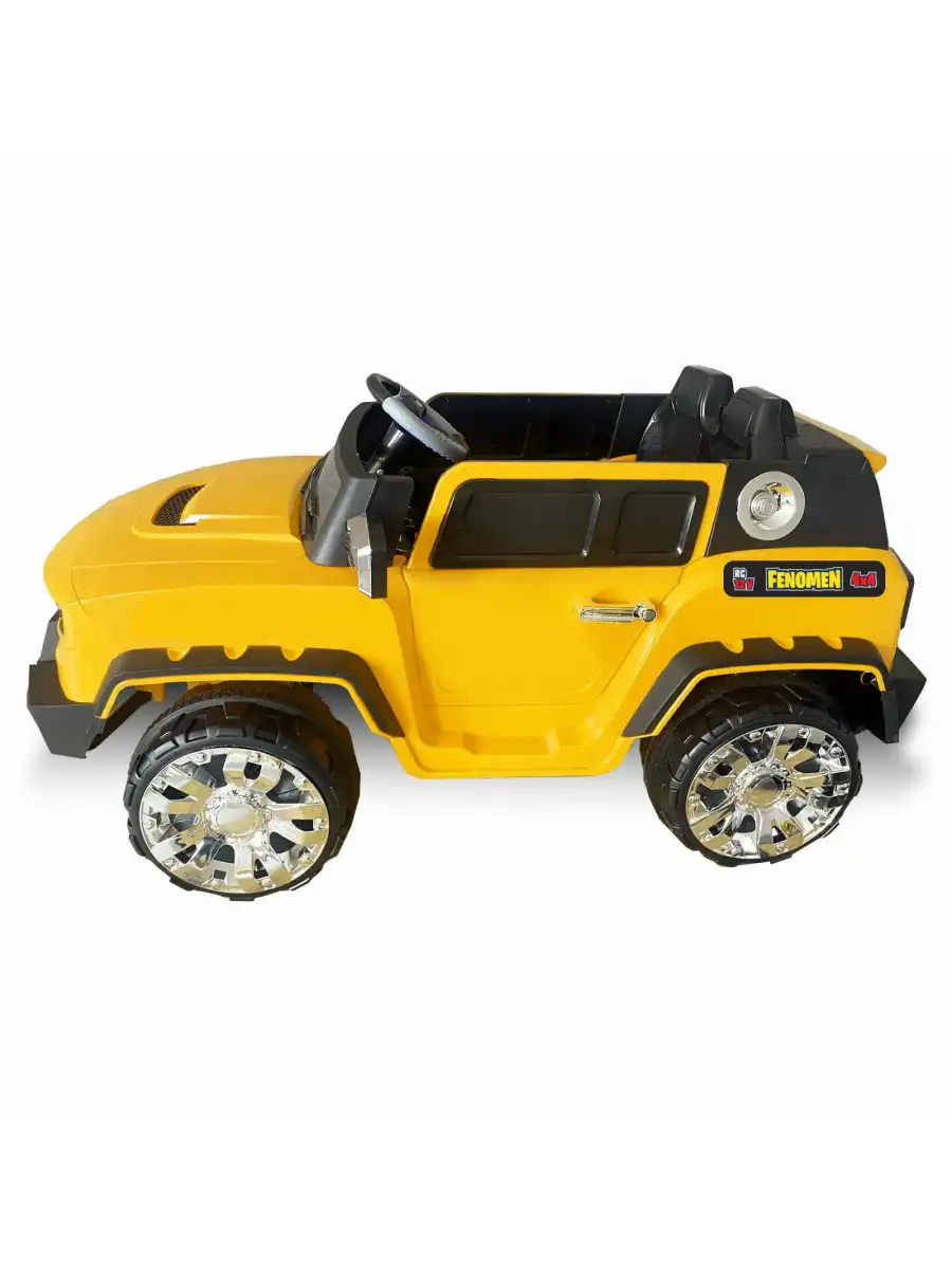 Fenomen Sarı Uzaktan Kumandalı 4X4 12 Volt Çift Kişilik Akülü Araba - RC Jeep 4x4 Akülü Araba