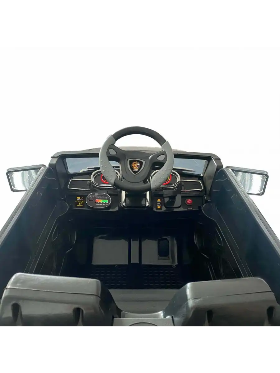 Fenomen Siyah Uzaktan Kumandalı 4X4 12 Volt Çift Kişilik Akülü Araba - RC Jeep 4x4 Akülü Araba