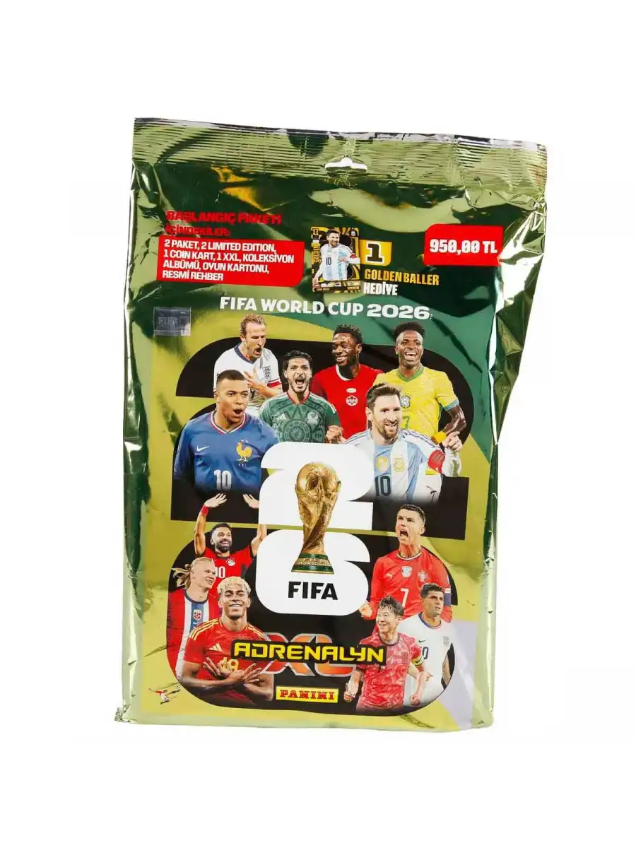 FIFA World Cup 2026 Adrenalyn XL Başlangıç Paketi - Futbolcu Kartları  FİFA Dünya Kupası Kartları
