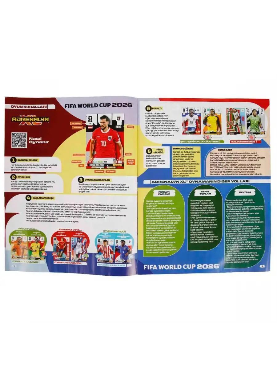 FIFA World Cup 2026 Adrenalyn XL Başlangıç Paketi - Futbolcu Kartları  FİFA Dünya Kupası Kartları