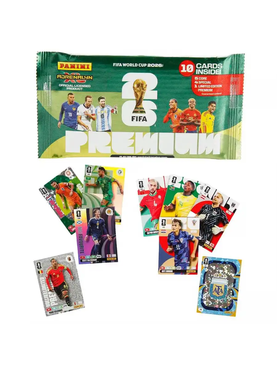 FIFA World Cup 2026 Adrenalyn XL Premium Trading Card - Futbolcu Kartları - FİFA Dünya Kupası Kartları