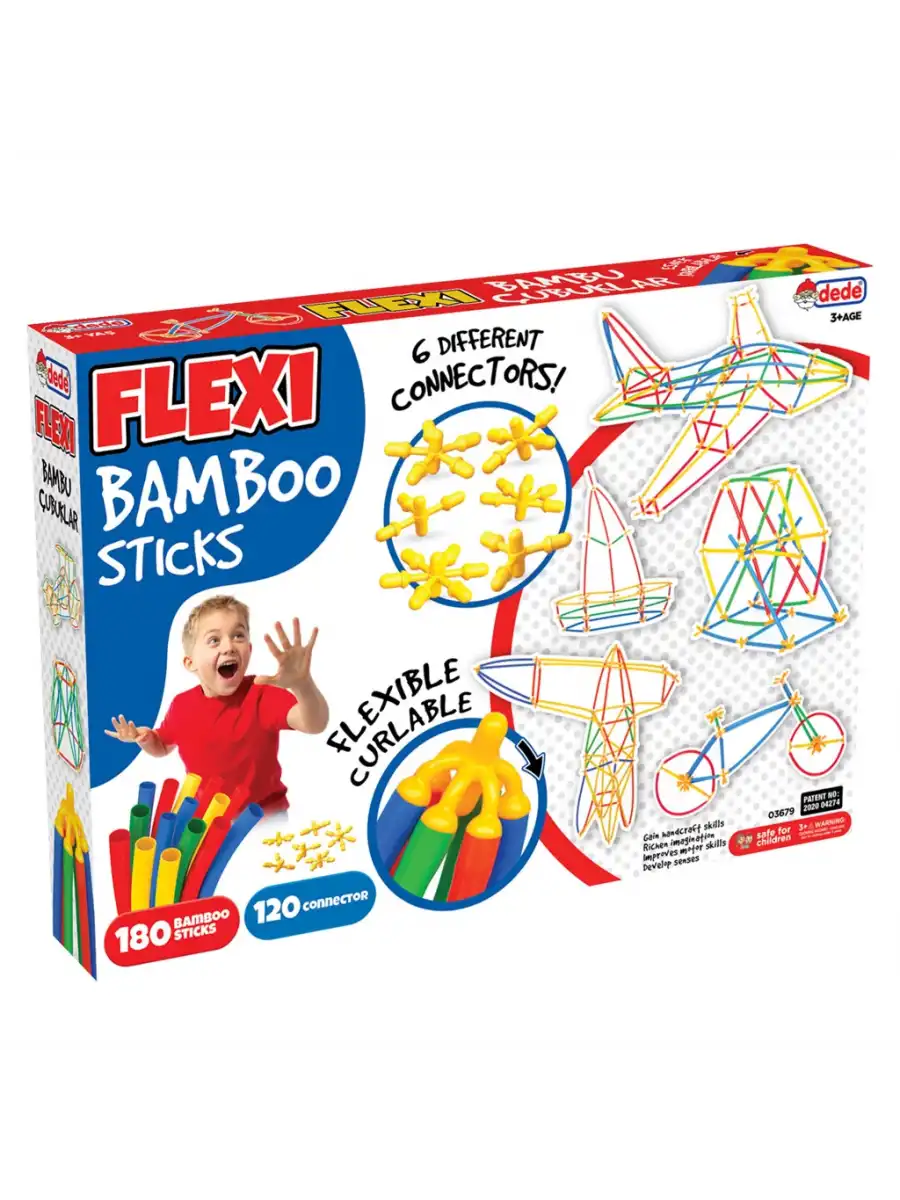 Flexi Bambu Çubuklar (300 Parça) - Lego Setleri - Borular Lego - Plastik Çubuklar