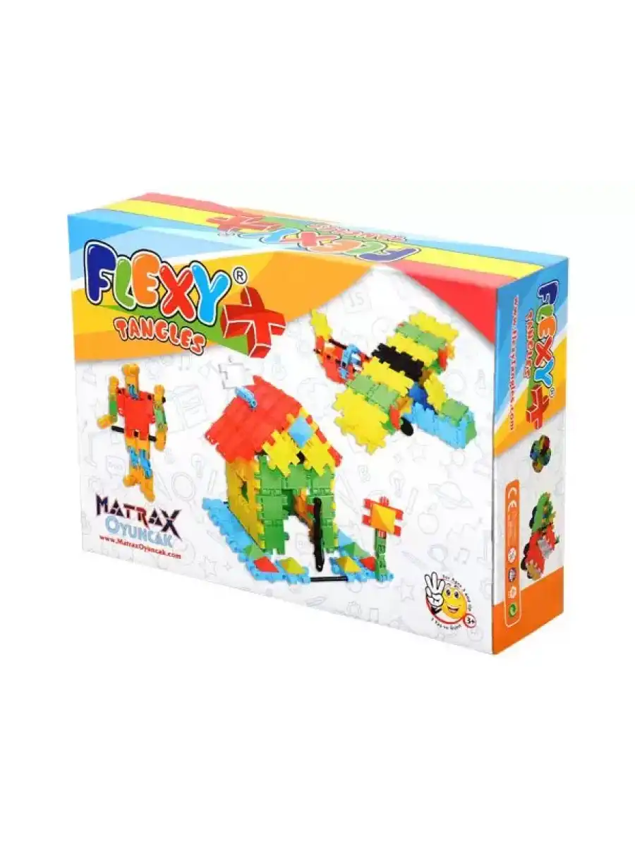 Flexy Tangles Blok Oyunu 129 Parça - Oyuncak Lego Seti - Birbirine Geçmeli STEM Lego Seti - Eğitici Oyuncak