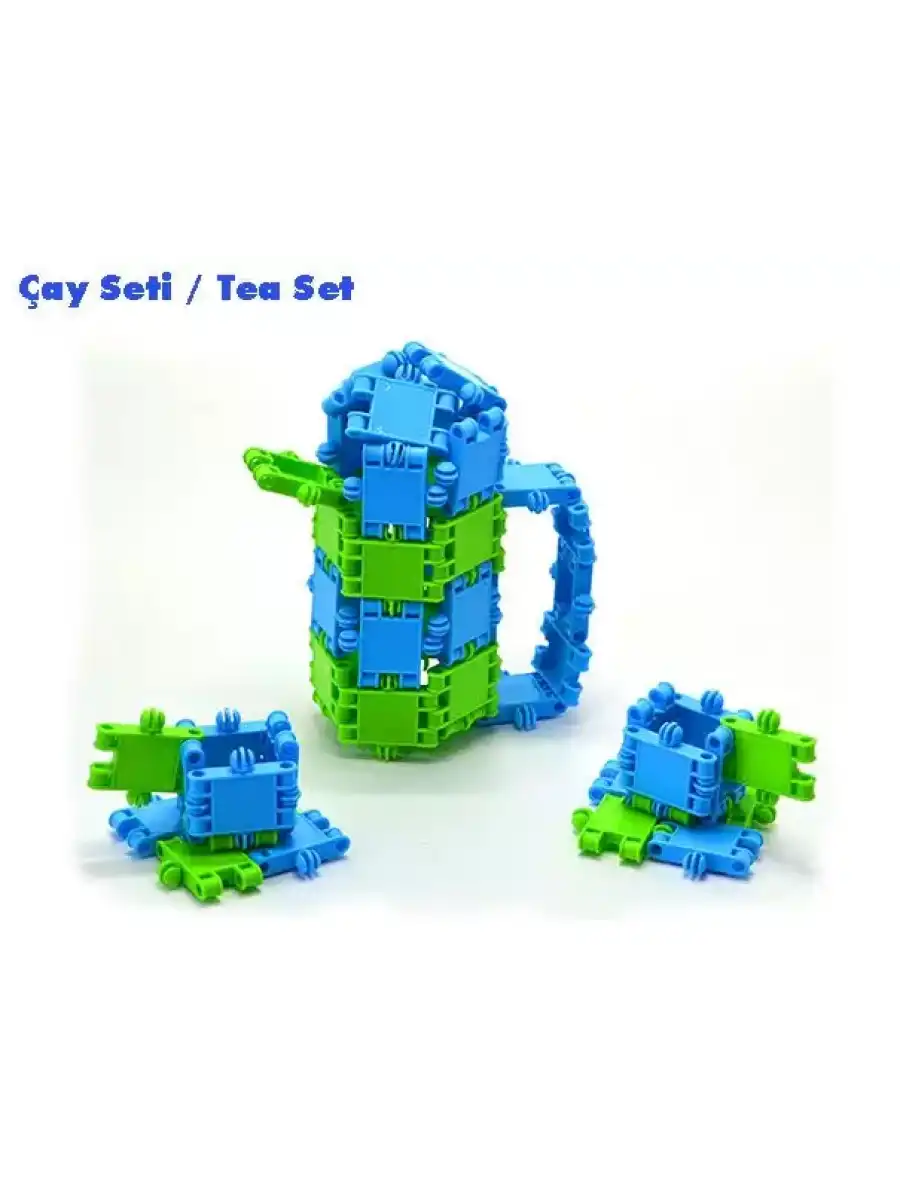 Flexy Tangles Blok Oyunu 150 Parça - Oyuncak Lego Seti - Birbirine Geçmeli STEM Lego Seti - Eğitici Oyuncak