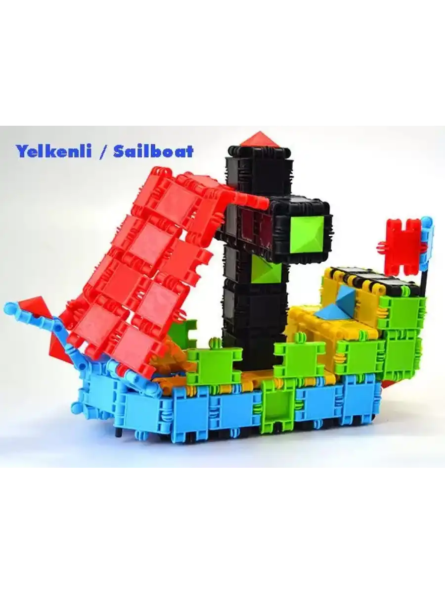 Flexy Tangles Blok Oyunu 250 Parça - Oyuncak Lego Seti - Birbirine Geçmeli STEM Lego Seti - Eğitici Oyuncak