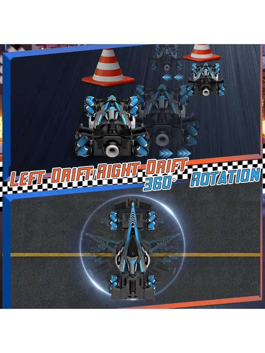 Forza 9 Spray Racing Car - Uzaktan Kumandalı Buharlı Işıklı Forza Araba Yeni Nesil Araba