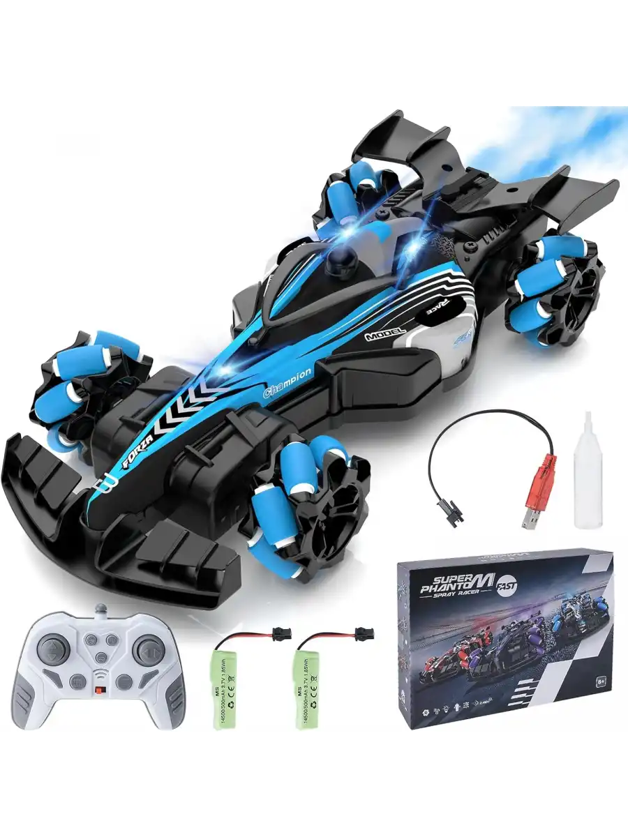 Forza 9 Spray Racing Car - Uzaktan Kumandalı Buharlı Işıklı Forza Araba Yeni Nesil Araba