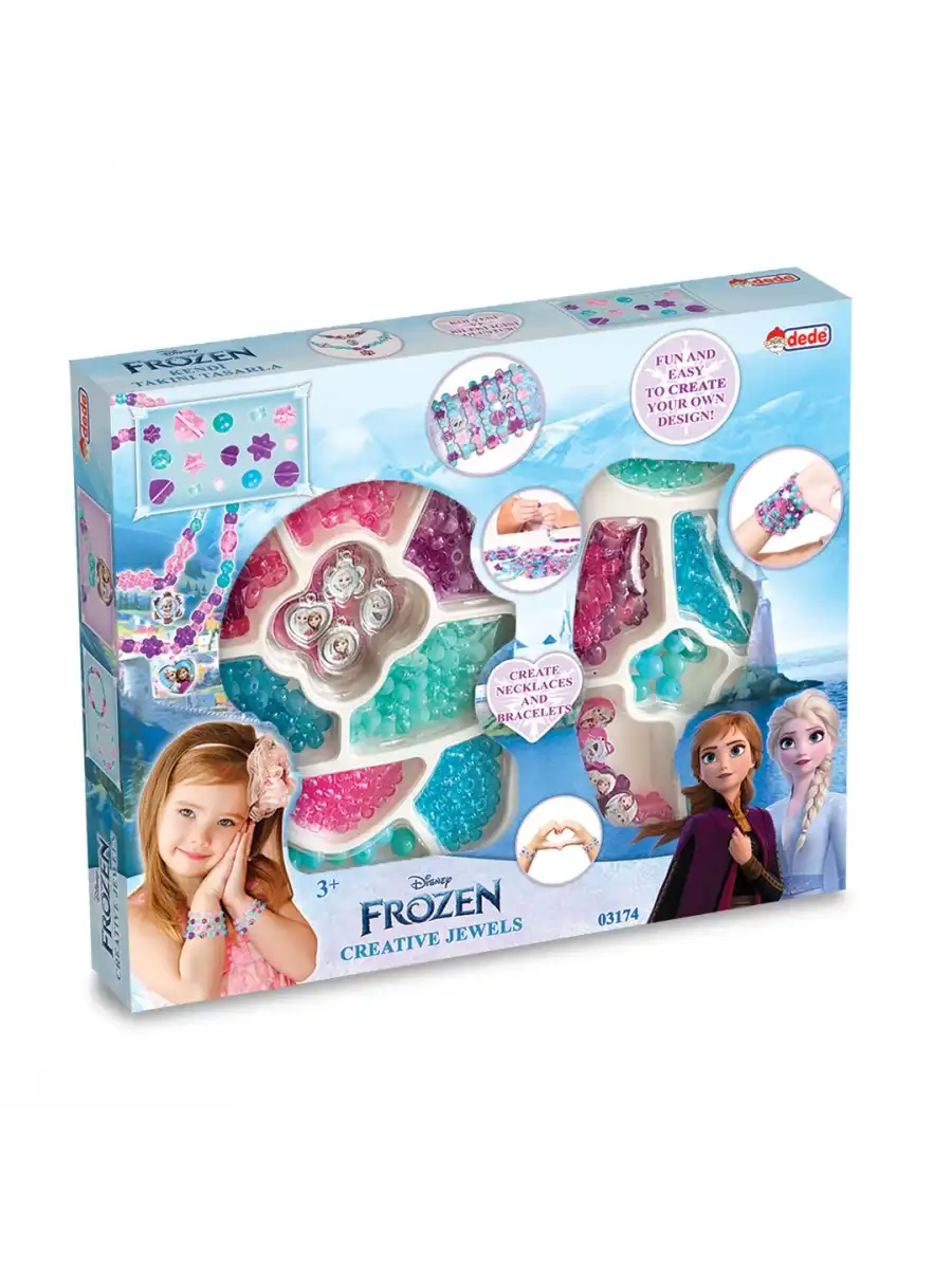 Frozen İkili Takı Seti - Dede Takı Seti - Boncuk Kolye Seti - Karlar Ülkesi Takı Seti