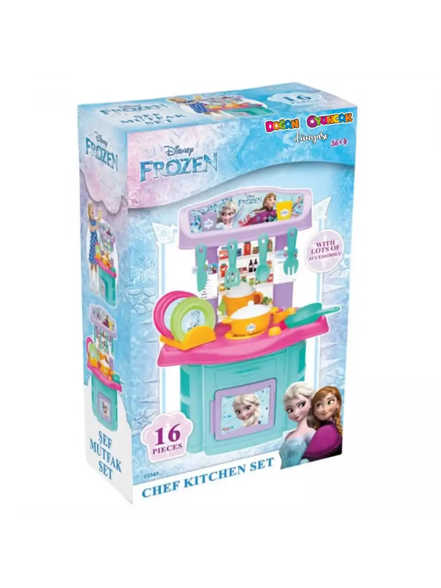 Frozen Şef Mutfak Seti - Mutfak Setleri - Ev Oyuncak Setleri - Frozen Mutfak - Karlar Ülkesi Mutfak Seti