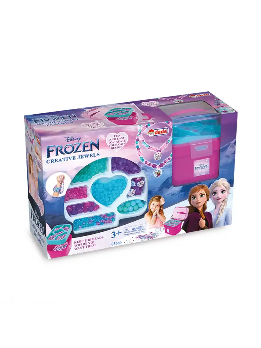 Frozen Sepetli Takı Seti- Dede Takı Seti - Boncuk Kolye Seti - Karlar Ülkesi Takı Seti