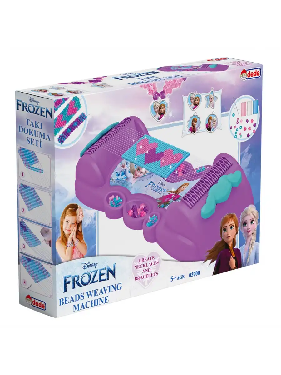 Frozen Takı Dokuma Seti - Dede Takı Seti - Boncuk Kolye Seti - Karlar Ülkesi Takı Seti