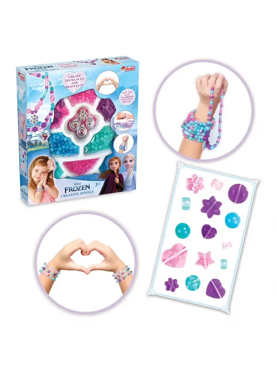 Frozen Tek Takı Seti - Dede Takı Seti - Boncuk Kolye Seti - Karlar Ülkesi Takı Seti