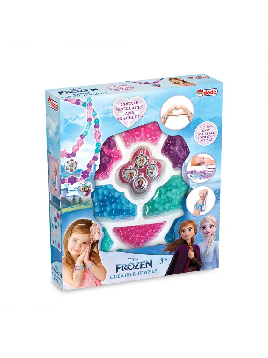 Frozen Tek Takı Seti - Dede Takı Seti - Boncuk Kolye Seti - Karlar Ülkesi Takı Seti