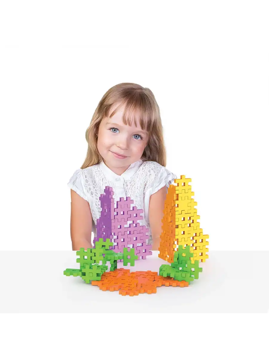 FunFun Puzzle (160 Parça) - Lego Setleri - Geometrik Oyuncak - Fun-Fun - Kare Bloklar