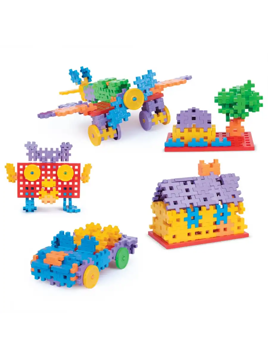 FunFun Puzzle (160 Parça) - Lego Setleri - Geometrik Oyuncak - Fun-Fun - Kare Bloklar