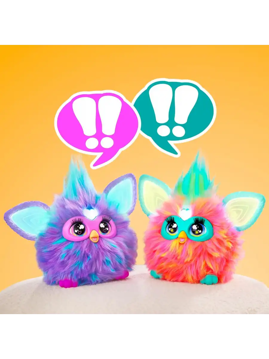 Furby Mor Renkli İnteraktif Pelüş Oyuncak - Furby Peluşu - Furby Oyuncak Peluş - Konuşan Furby Oyuncak