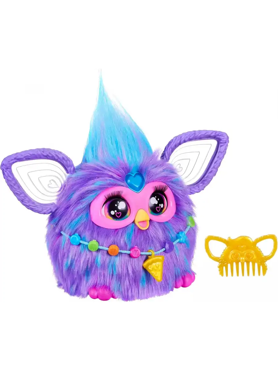 Furby Mor Renkli İnteraktif Pelüş Oyuncak - Furby Peluşu - Furby Oyuncak Peluş - Konuşan Furby Oyuncak