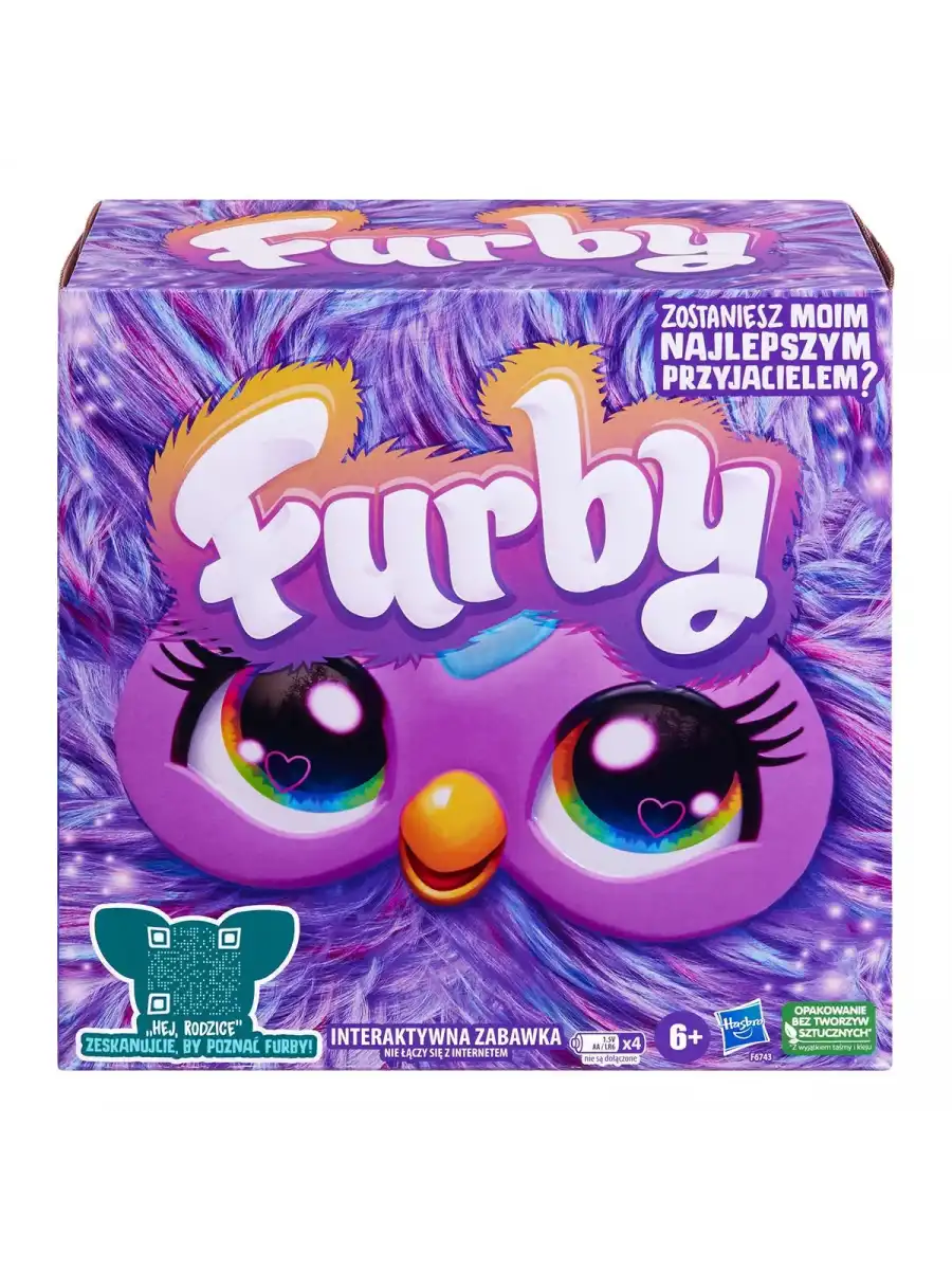 Furby Mor Renkli İnteraktif Pelüş Oyuncak - Furby Peluşu - Furby Oyuncak Peluş - Konuşan Furby Oyuncak