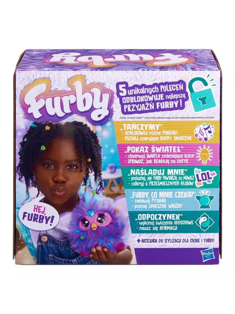 Furby Mor Renkli İnteraktif Pelüş Oyuncak - Furby Peluşu - Furby Oyuncak Peluş - Konuşan Furby Oyuncak